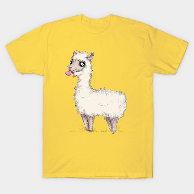 Love Llama T-Shirt by LVBart